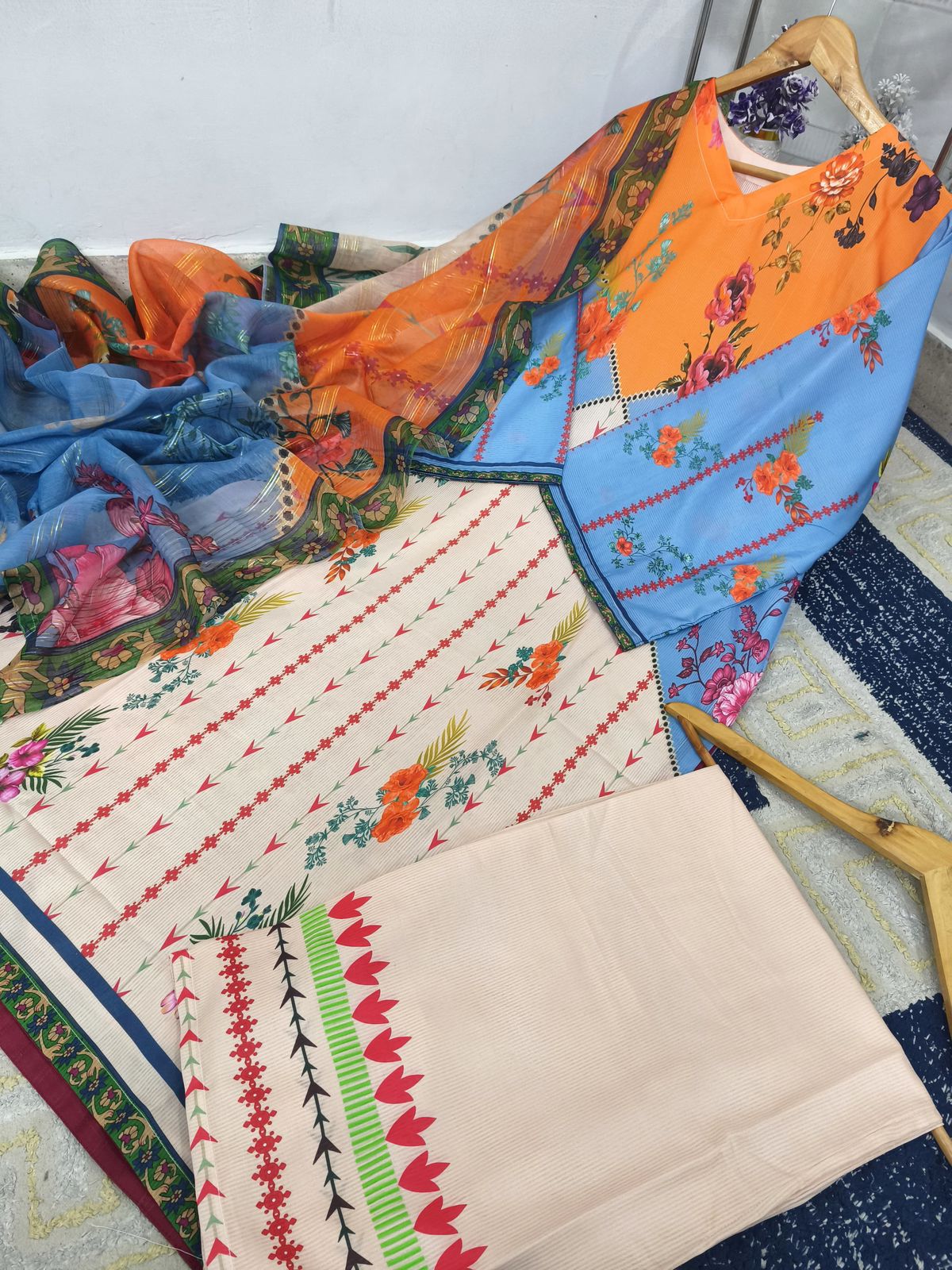 MOST TRENDING LONG 3 PC CO-ORD SET 🦋