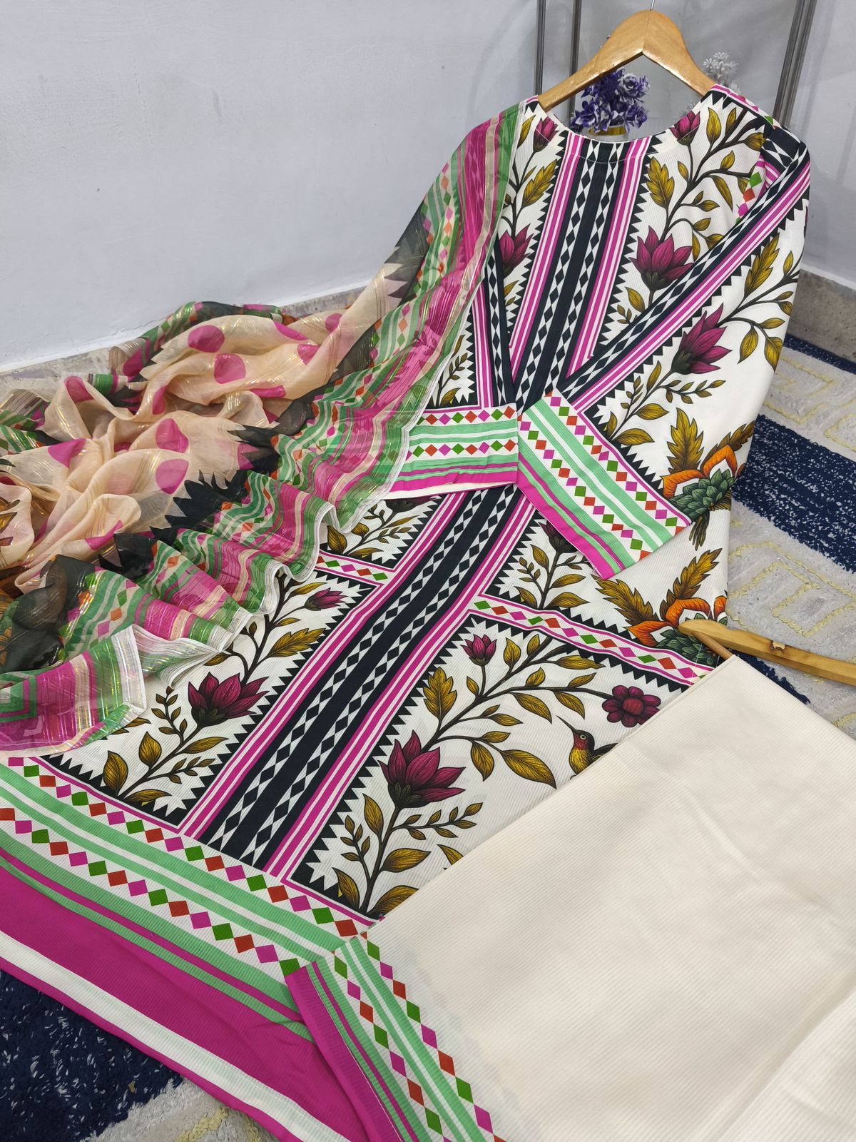 MOST TRENDING LONG 3 PC CO-ORD SET 🦋